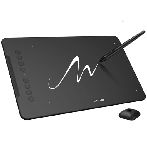 XPPen Deco 03 Digital Graphics Drawing Tablet Drawing Pen Tablet with Battery-Free Passive Stylus and 8 Shortcut Keys Digital Drawing Pad(16384 Levels Pressure)