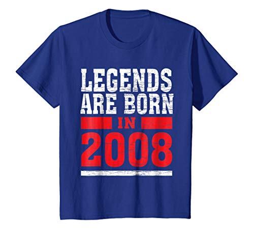 Legends Born in 2008 10 years old 10th Birthday B-day Gift t