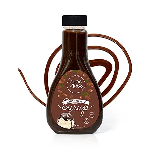 ChocZero's Chocolate Sugar-Free Syrup. Low Carb (1 Gram Net Carb), No Sugar, No Preservatives, No Sugar Alcohols. Thick and Rich Sauce