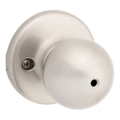 Kwikset 93001-915 Polo Privacy Bed/Bath Knob in Satin Nickel