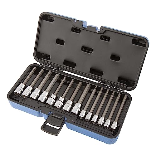 JET 1/4-Inch & 3/8-Inch Drive Socket Set - SAE/Metric Long Hex Bit - 14 Pieces