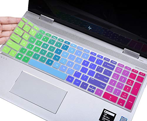 Keyboard Cover for HP 15.6 Laptop 15-dy 15-dw 15-ef 15-db 15-da 15-bs 15-bw 15t 15z 15-da/ds 15-ef 15-dy5033dx 15-dy5399nr 15-dy5113dx dy5073dx 15-ef2033dx/HP Envy 17.3" 17-BS/BW 17-by4623dx, Rainbow