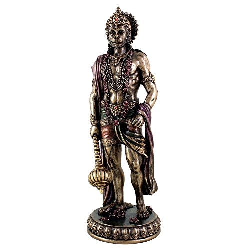 Purpledip Stehende BajrangBali Hanumanji Hanuman Hindu-Gott Statue Idol Figur für Zuhause (10834)