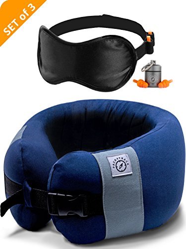 PACK4TRACK Reisekissen 23.6 x 3.9 x 5.5 inches Marineblau