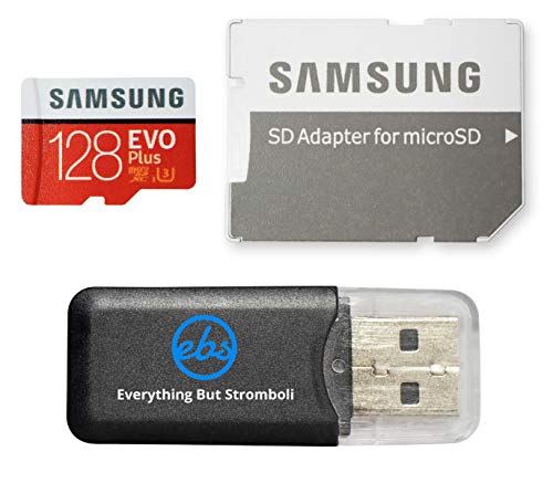 Samsung Galaxy S9 Memory Card 128GB Micro SDXC EVO Plus Class 10 UHS-1 S9 Plus, S9+, Cell Phone Smartphone with Everything But Stromboli (TM) Card Reader (MB-MC128)