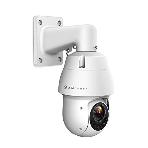 Amcrest Outdoor PTZ POE Camera, Pan/Tilt/ 12x Optical Zoom 1080P POE+ (802.3at) Home Security PTZ IP Camera, Starvis Low Light Sensor, 328ft Night Vision, IP66 Waterproof, 2-Megapixel, IP2M-853EW