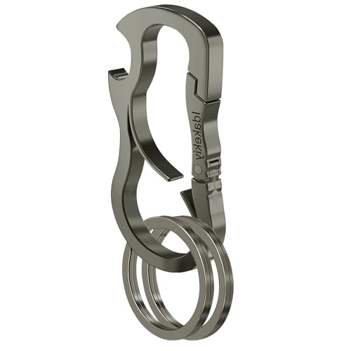 Idakekiy Dual Locking Carabiner Keychain Stainless Steel Opener Larger Version
