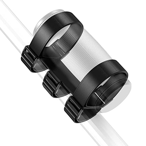WALI Portable Speaker Mount for Outdoor Golf Cart Railing, Bike or Boat, Adjustable Strap Fits Most Bluetooth Wireless Speakers Attachment Accessory Holder (SSH001-B), Black