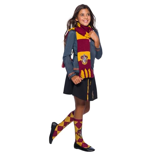 Rubies Official Harry Potter Gryffindor Deluxe Scarf, Costume Accessory Adults/Childs One Size Age 6 Years Halloween