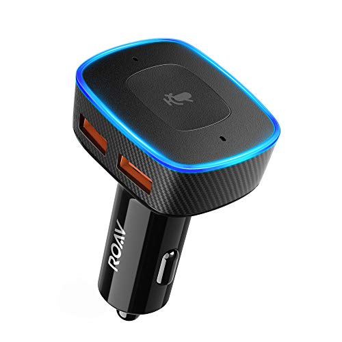 Roav Anker Viva Pro Chargeur de Voiture USB 2 Ports Compatible avec Alexa pour la Navigation, Les appels vocaux et la Diffusion de Musique pour Voitures avec Bluetooth/CarPlay/Android