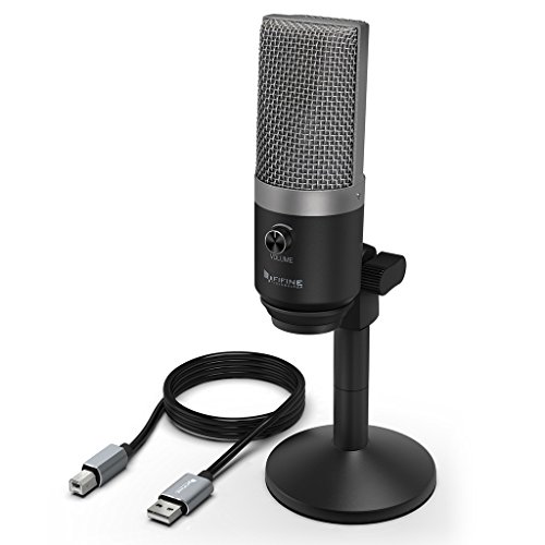 Fifine USB Microphone, PC Microphone for Mac and Windows Computers,Optimized for Recording,Streaming Twitch,Voice Overs,Podcasting for YouTube,Skype Chats-K670
