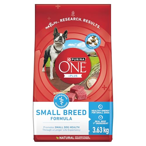 Purina ONE +Plus Small Breed Dry Dog Food with Beef - 3.63 kg Bag