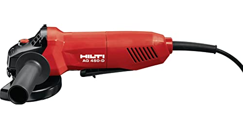 Hilti AG 450-7D Angle Grinder with Dead Man's Switch, Powerful Motor for Cutting and Grinding Metals, for Discs up to 4.5", Weight: 4.4 lbs (3554440)