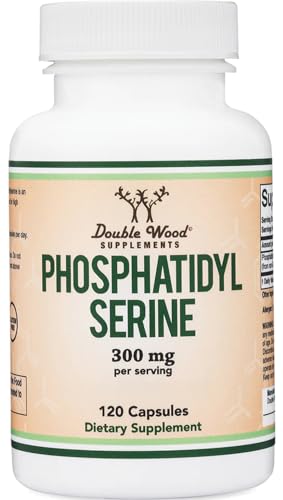 PhosphatidylSerine Supplement 300mg Per Serving, 120 Capsules (Phosphatidyl Serine Complex) by Double Wood