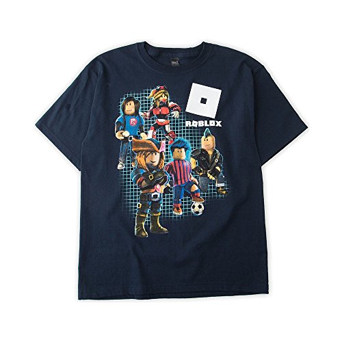 ROBLOX Boys Short Sleeve Shirt (S (8), Navy)
