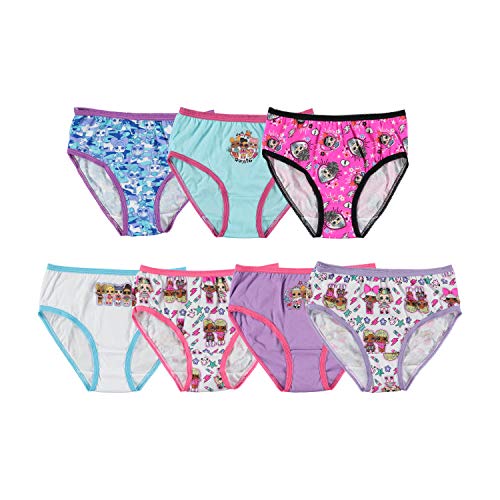 L.O.L. Surprise! girls L.o.l. Surprise! Girls' Briefs, Panties Multipack Underwear, Lol 7pk, 6 US