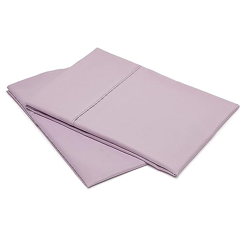 Amazon Basics Lightweight Super Soft Easy Care Microfiber Pillowcase, Standard, 30" L x 20" W, Frosted Lavender - Pack of 2, Pillow Not Included