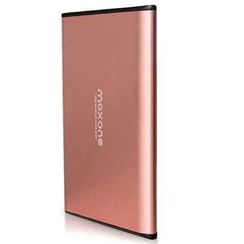 500GB External Hard Drive Portable - Maxone Ultra Slim 2.5'' External HDD USB 3.0 Compatible with PC, Laptop, Rose Pink