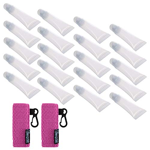 Beautyflier 20 pcs Clear 10ml Refill Empty Tubes Containers for DIY Lip Gloss Balm/Cosmetic