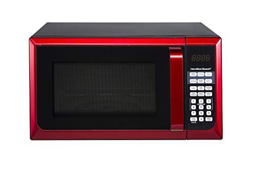 Hamilton Beach 0.9 cu.ft. Microwave Oven, Red