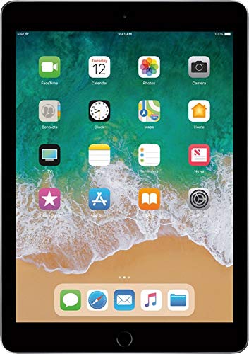 Apple iPad (5th Generation) Wi-Fi, 128GB - Space Gray (Renewed)
