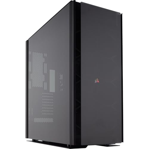 Corsair Obsidian 1000D Super-Tower PC-Gehäuse für 2 Systeme (bis E-ATX, gehärtetes Glas & Aluminium in Premium-Qualität, Commander PRO Lüfter- und RGB-Controller integriert) schwarz