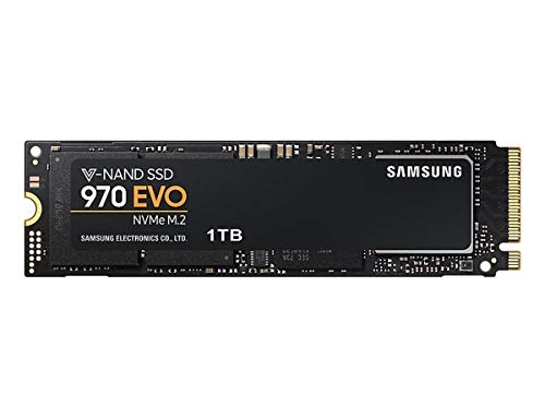 Samsung 970 EVO MZ-V7E1T0BW | Disque SSD Interne NVMe M.2, 1 To, Jusqu'à 3 500Mo/s en lecture sequentielle