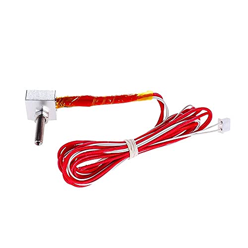 Anet Hot End Kit for A8 3D Printer, Includes 0.4mm MK8 Brass Extruder Nozzle, 30mm A8 Throat Teflon Tubing, Heater Block, NTC 3950 Thermistor, 12V 40W Heater