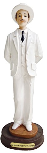 Lo White Color DR.Jose Gregorio Hernandez Statue Dr. Jose Sculpture in Resin Holy Figurine Home Deco Decoration (5 inch)