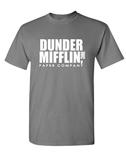 The Office TV Show Herren T-Shirt Dunder Mifflin Papier Königsblau - Grau - X-Groß