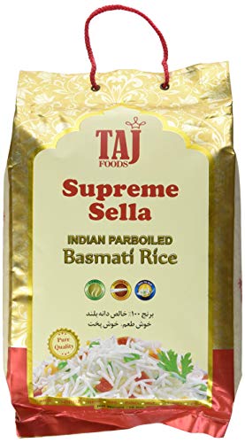 Taj Foods TAJ Supreme Sella Basmati Rice 10 lbs, 4.54 kg