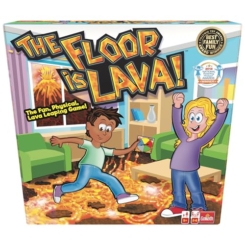 The Floor is Lava! | Das lustige, physische Lava-Springspiel | Kinderpartyspiele | für 2–6 Spieler | ab 5 Jahren
