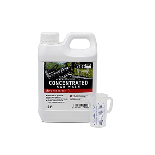 detailmate ValetPRO Concentrated Car Wash Shampooing concentré pour voiture Verre doseur 1 l
