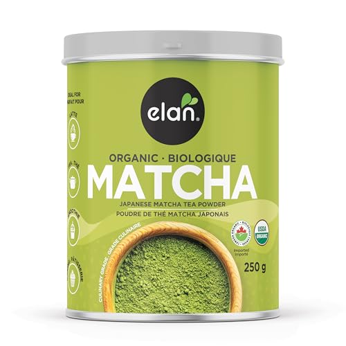 ELAN Organic Japanese Matcha Green Tea Powder, Non-GMO, Vegan, Gluten-Free, Kosher 250g