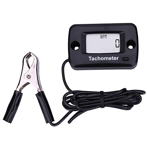 SEARON Digital Chainsaw Tachometer Tach Gauge for Chain Saw Cropper Generator Lawn Mower RV ATV Dirt Bike Motocross Boat Tractor