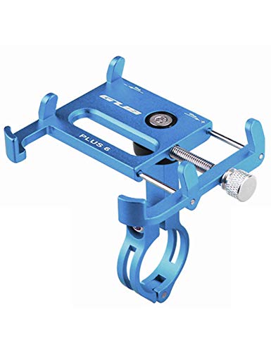 GUB Support universel de téléphone portable pour vélo et moto écran complet avec rotation à 360 ° réglable pour iPhone X, Huawei P20, Samsung Note9 Note9+ (Plus6 bleu)