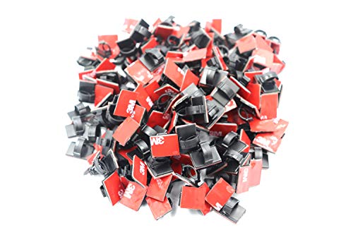 FGen 220pcs Self-Adhesive Cable Clamp, Clamp, 3m Driving Recorder Navigation Device Holder