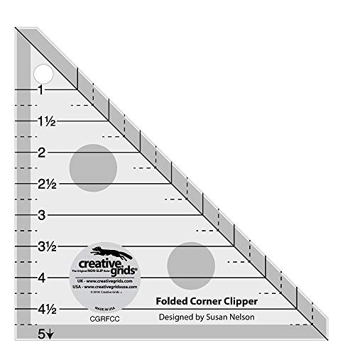 Creative Grids Folded Corner Clipper Tool - Quilting Tool - Acrylic Construction - 5 Inches