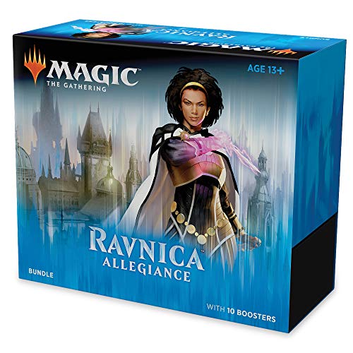 Magic: The Gathering C46350000 Ravnica Allegiance Bundle | 10 Booster Pack + Land Cards (230 Cards) | Accessories