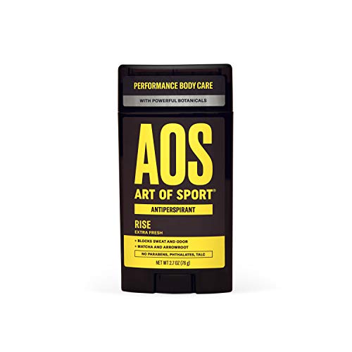Art of Sport Men's Antiperspirant Deodorant Stick, Rise Scent, Athlete-Ready Formula with Matcha, 2.7 oz