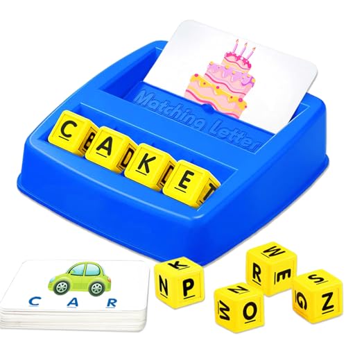 Educational Toys for 3 4 5 Year Old Boys Girls, Matching Letter Game Preschool Learning Activities for Kids Ages 3-8 Years Old Ideal Gift for Toddler