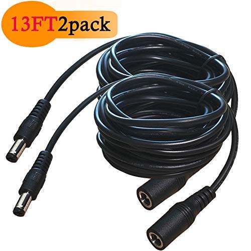 Câble d'extension DC 5.5 mm x 2.1 mm 2-Pack Black