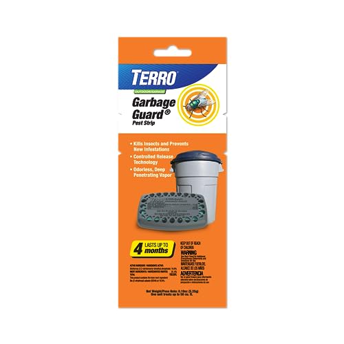 Terro T800 Garbage Guard Trash Can Insect Killer - Kills Flies, Roach, Maggots, Beetles, and Insects in Outdoor Garbage Can