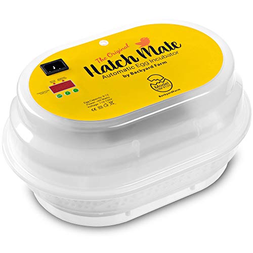 HatchMate™ Egg Incubator with Automatic Egg Turning and Humidity. Small & Portable for Hatching 9-12 Eggs. Hatch Chickens Quail Duck Turkey Parakeet & More