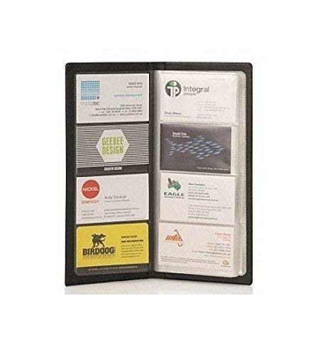 HOME BUY Visitenkartenhalter, Debit-/Kredit-/Firmen-/Visitenkartenhalter, Ausweishülle, Buch, Bargeld, Ordner - 480 Taschen (Schwarz)