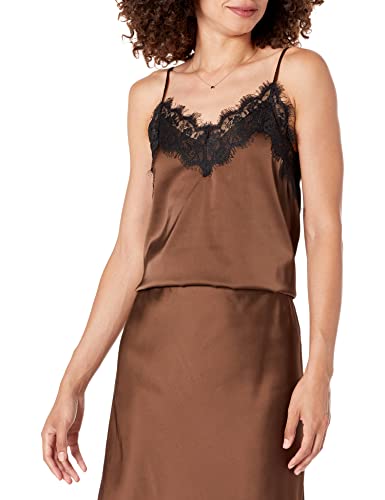 The Drop womens Natalie V-Neck Lace-Trimmed Camisole Tank Top