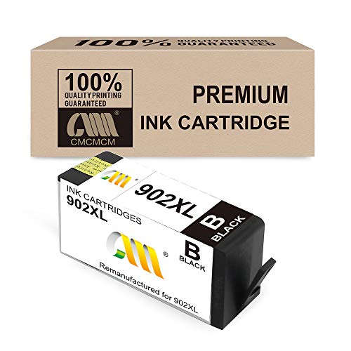 CMCMCM BLACK Remanufactured Ink Cartridge Replacement for HP 902XL 902 XL Work for OfficeJet Pro 6978 6962 6968 6975 6960 6970 6950 6954 6979 6951 Printer