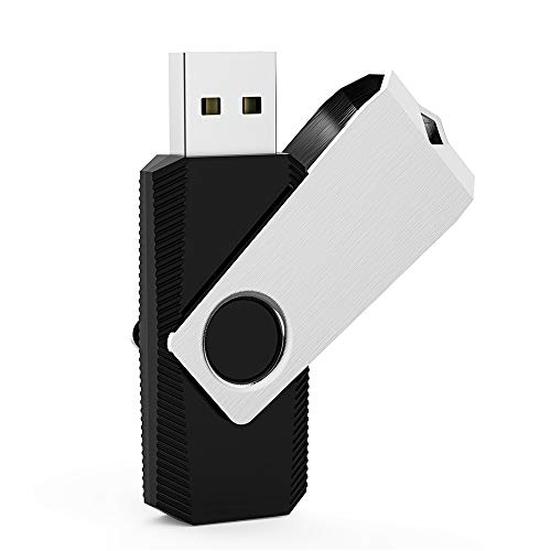 64 GB Flash Drive, Aiibe USB Flash Drive Thumb Drive 64GB Memory Stick Zip Drive Fold Storage Jump Drive 64G USB 2.0 Black