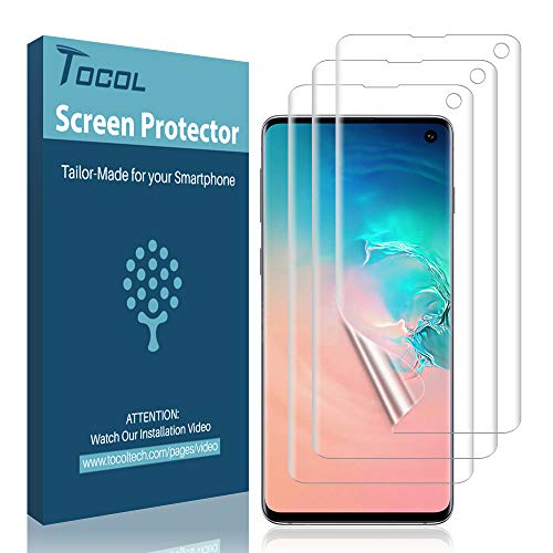 TOCOL Displayschutzfolie für Samsung Galaxy SX, flüssige Haut [volle Abdeckung] [Blasenfrei] [Hüllenfreundlich] [New Vesion] Klare Flexible HD-Folie mit lebenslanger Herstellergarantie
