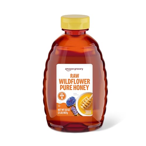 Amazon Grocery, Raw Wildflower Pure Honey, 2 Lb (Previously Amazon Fresh, Packaging May Vary)